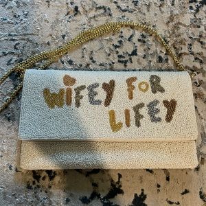 Wifey for lifey clutch/side purse